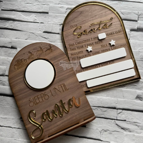 Christmas Countdown Sign - WIPEABLE BOARD