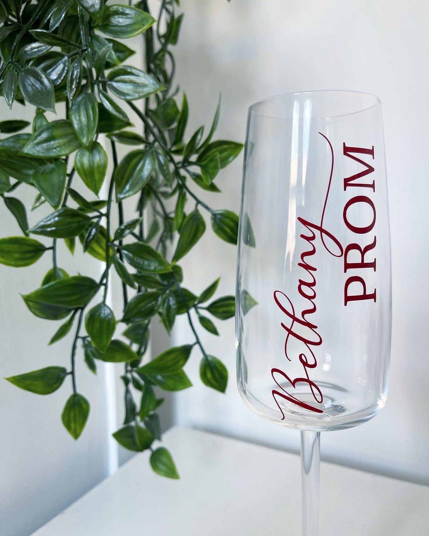 Personalised Prom Prosecco Glass