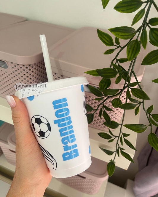 Personalised Football Cold Cup