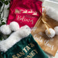 Personalised Christmas Pom Pom Bags