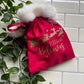 Personalised Christmas Pom Pom Bags