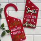 Personalised Santa Stop Here Door Hanger