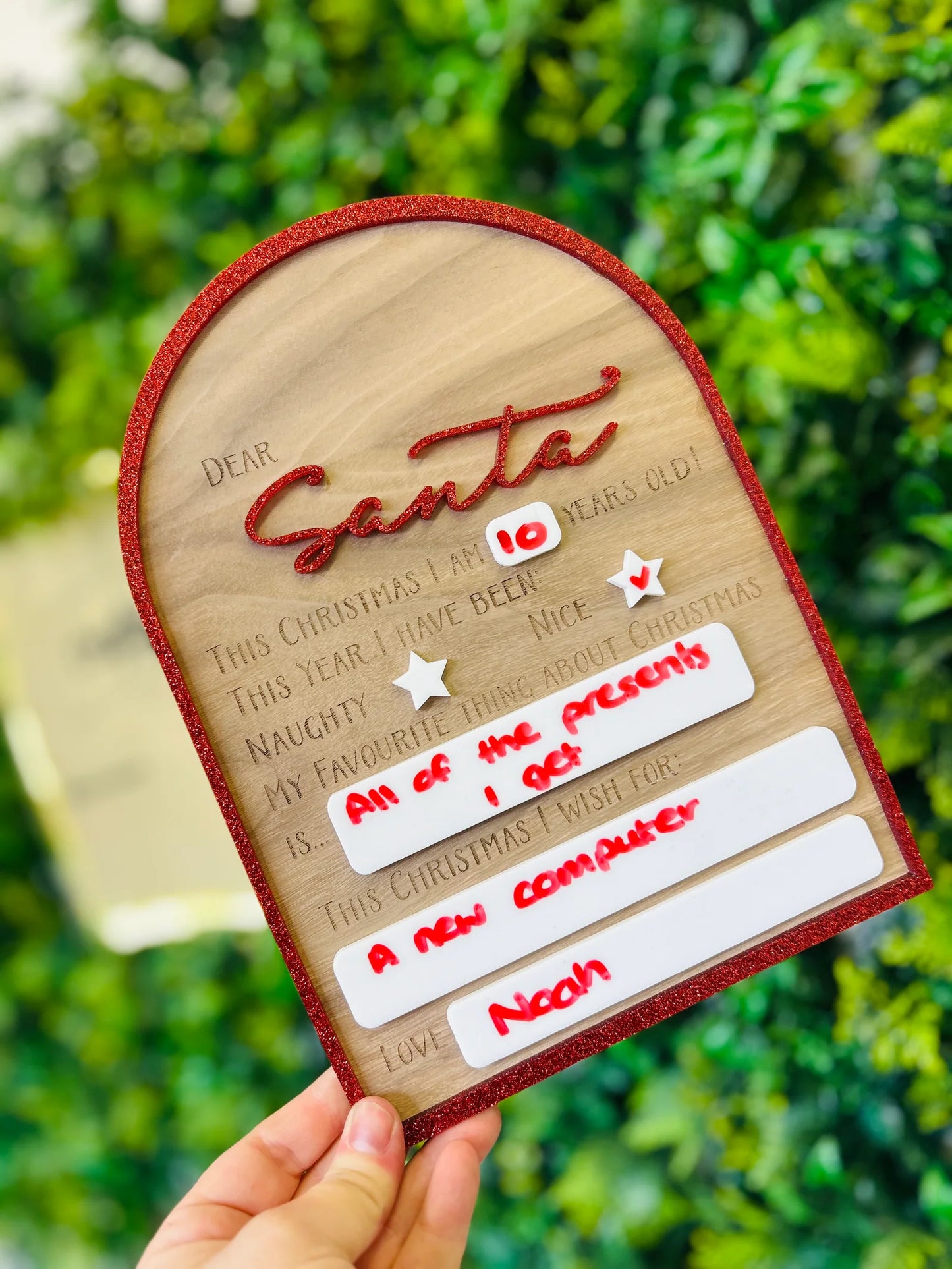 Personalised Santa Wishlist Board