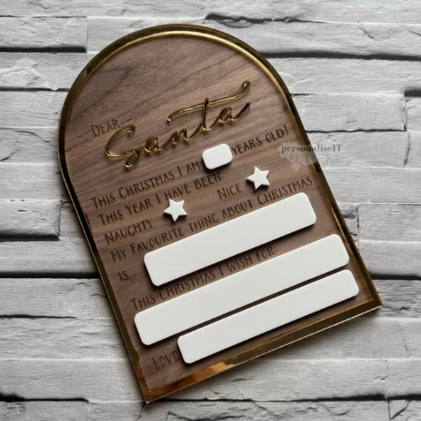 Personalised Santa Wishlist Board