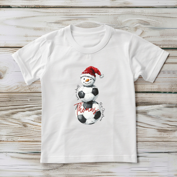 Snowman Football T-Shirt