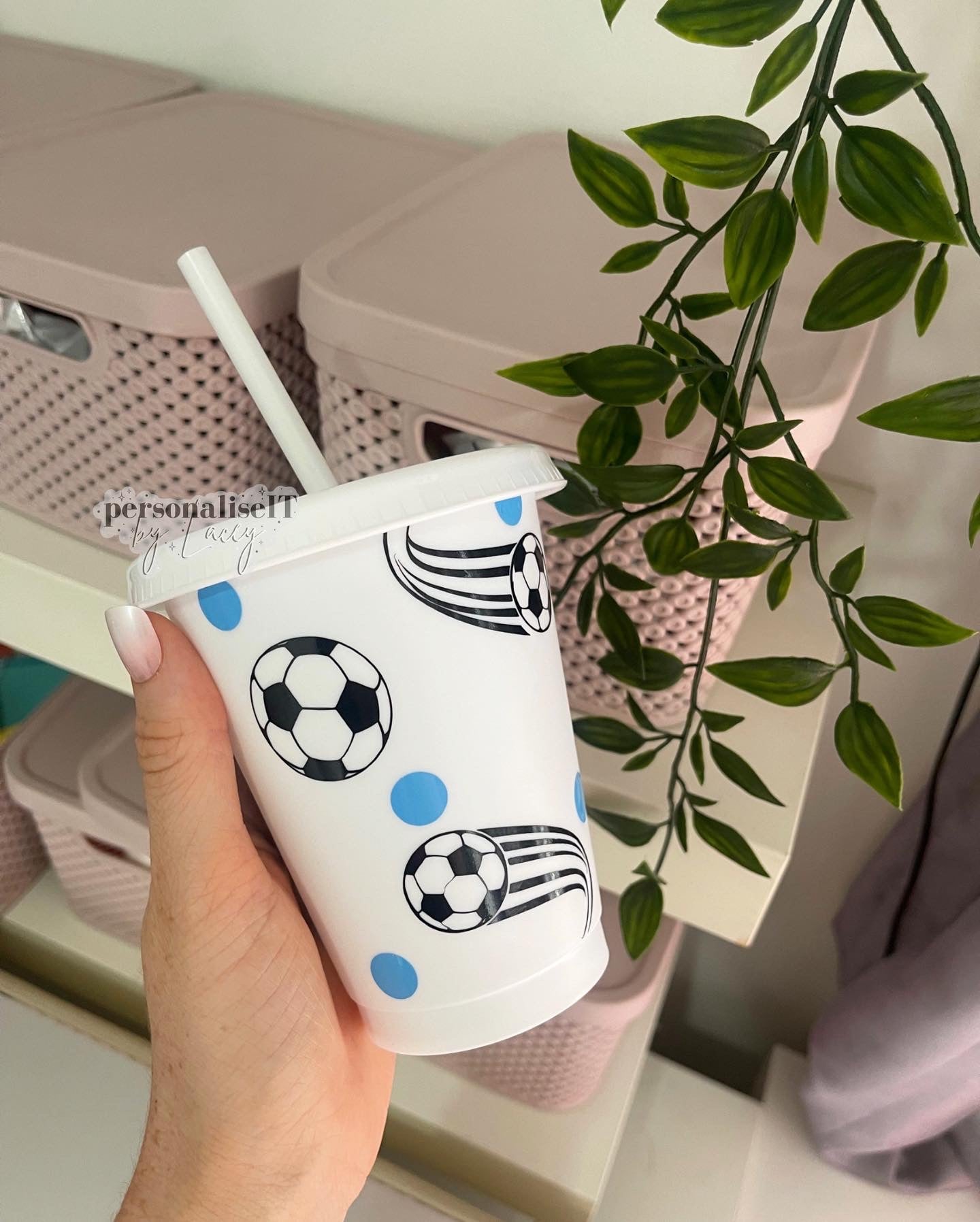 Personalised Football Cold Cup