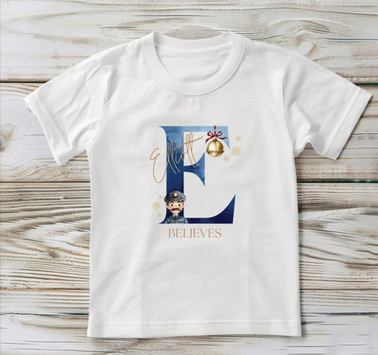 Train Conductor Alphabet T-shirt