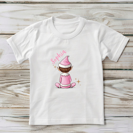 Personalised Christmas Elf T-shirt