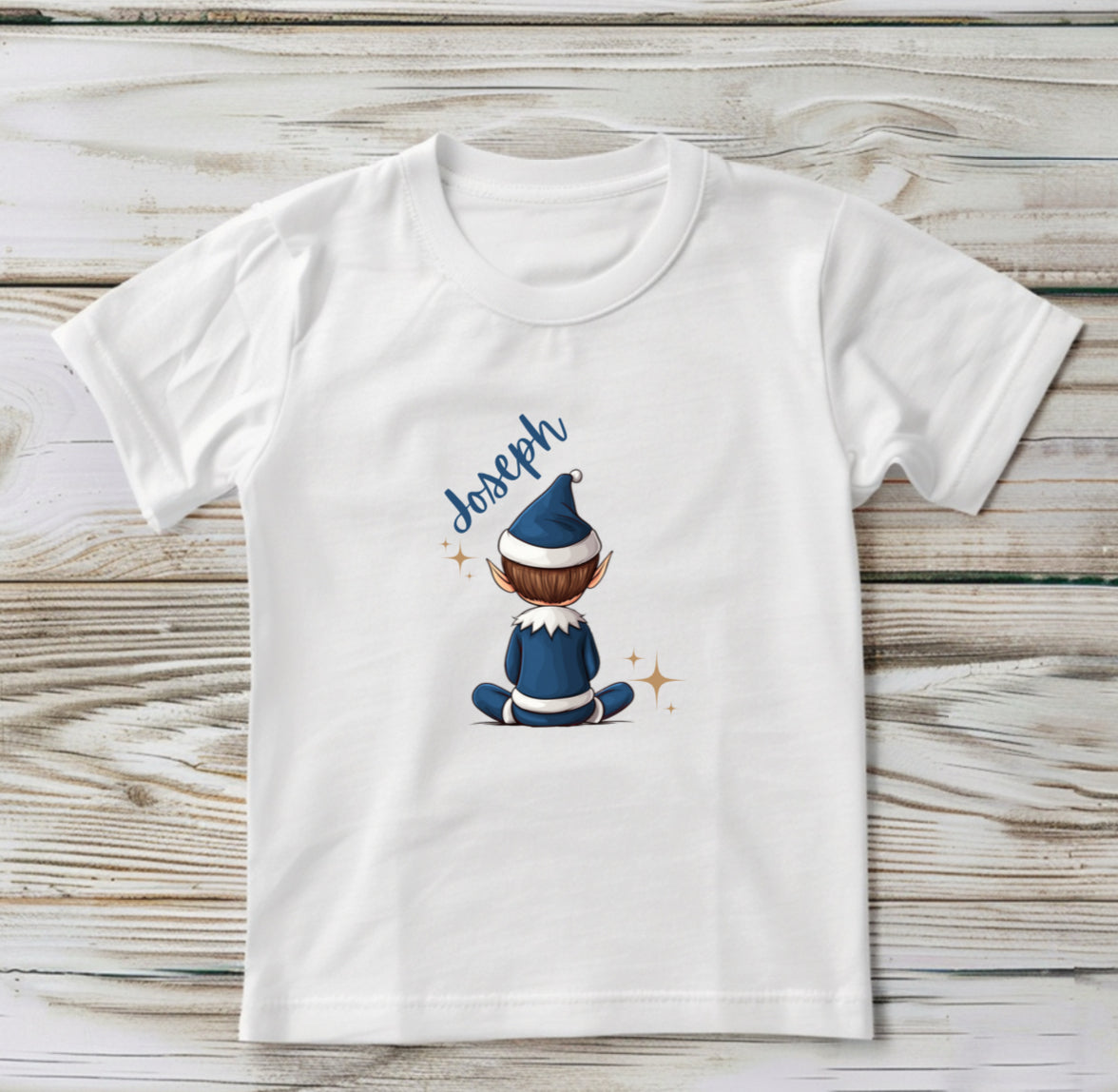 Personalised Christmas Elf T-shirt