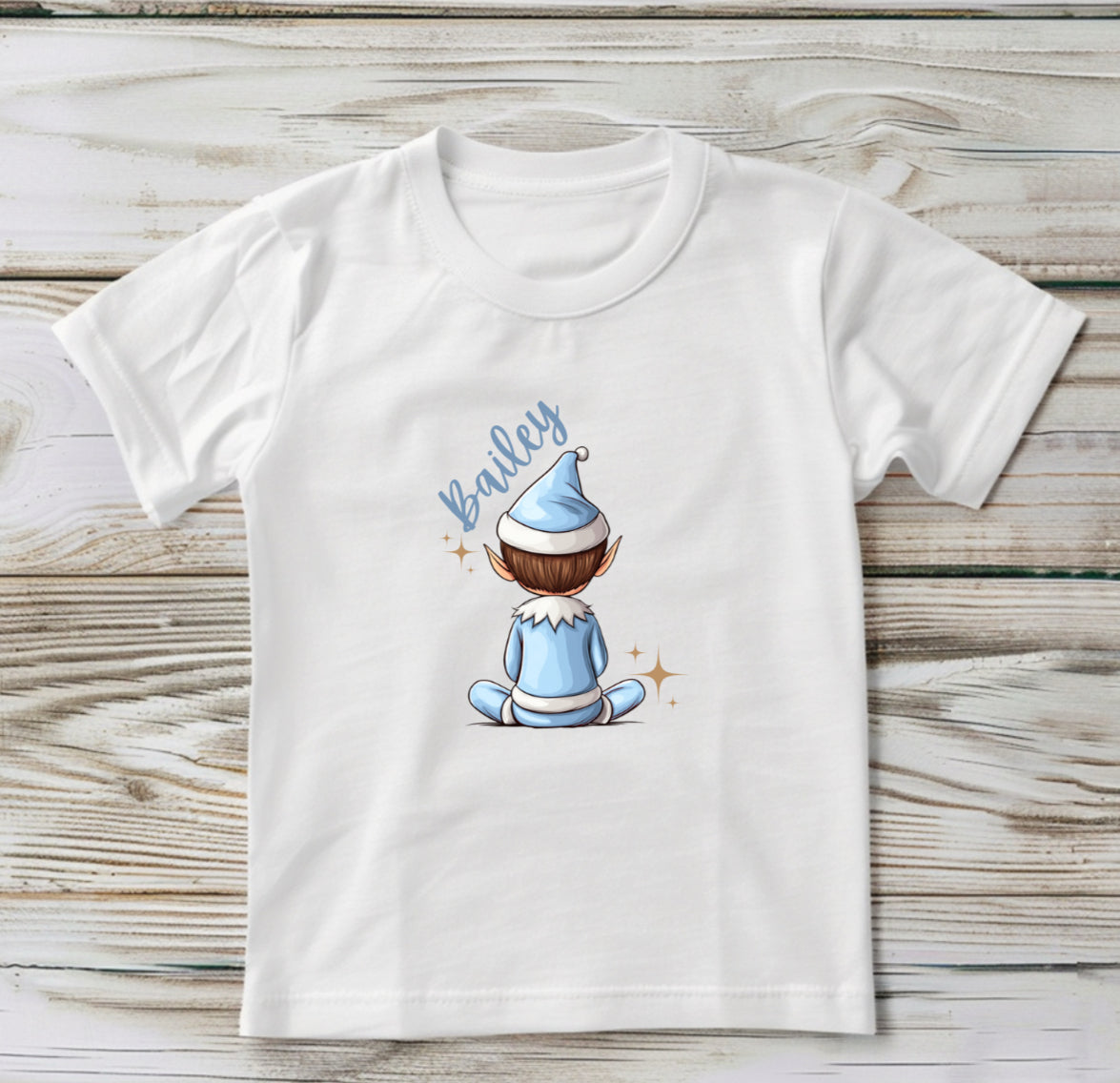 Personalised Christmas Elf T-shirt