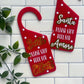 Personalised Santa Stop Here Door Hanger