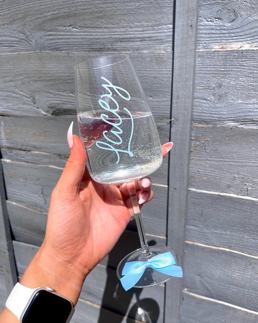 Personalised Bow Glass