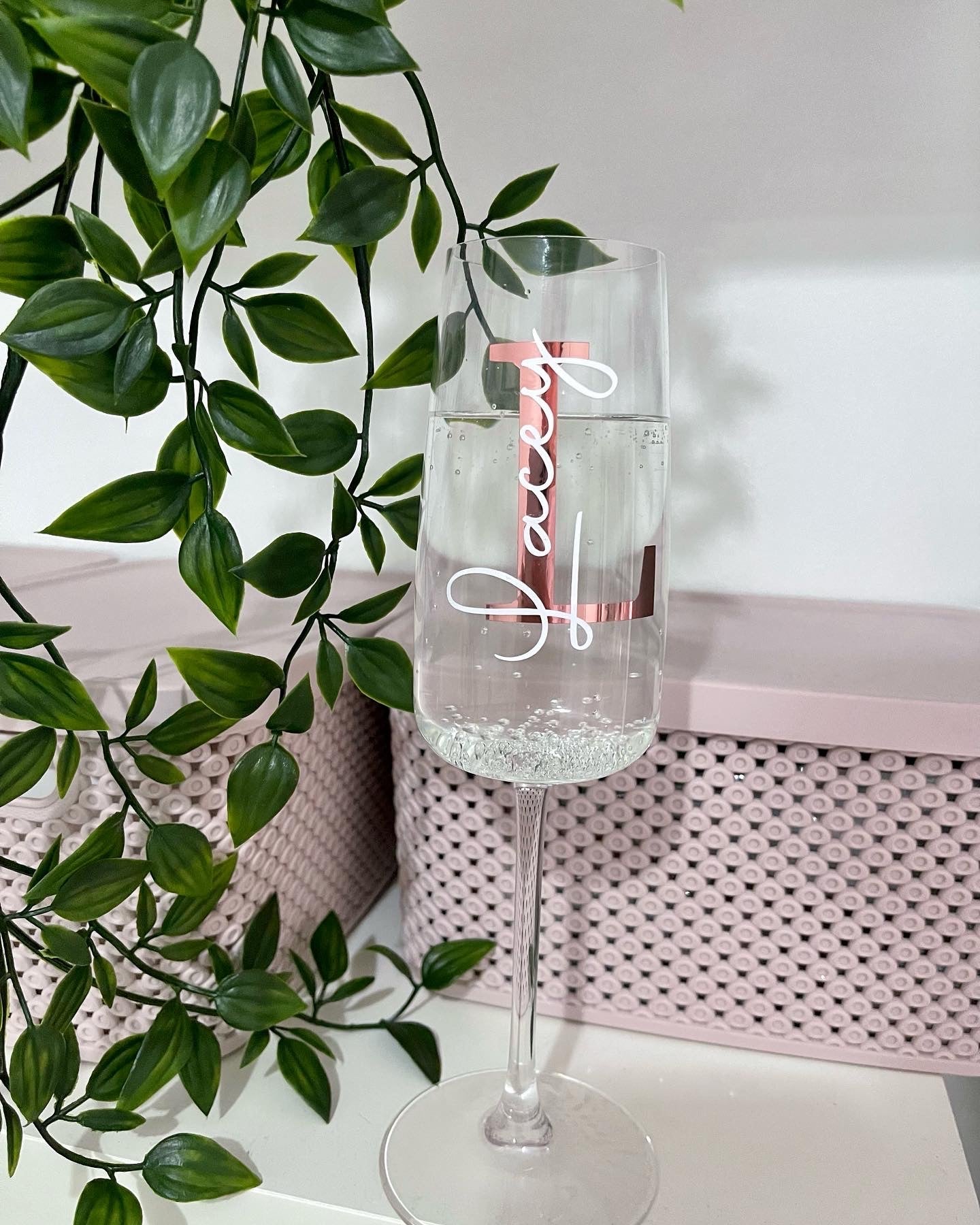 Personalised Initial Prosecco Glass