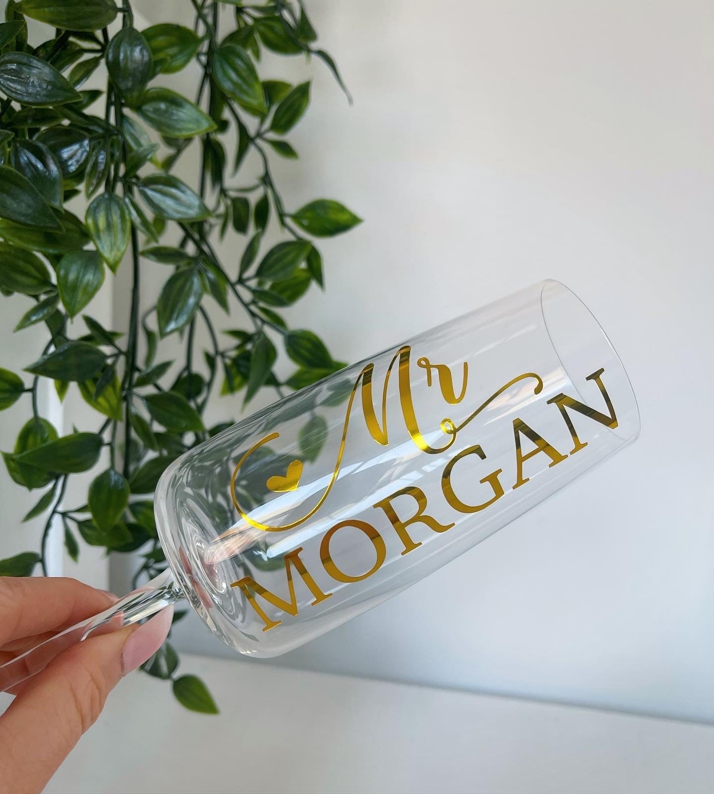 Personalised Mrs Prosecco Glass