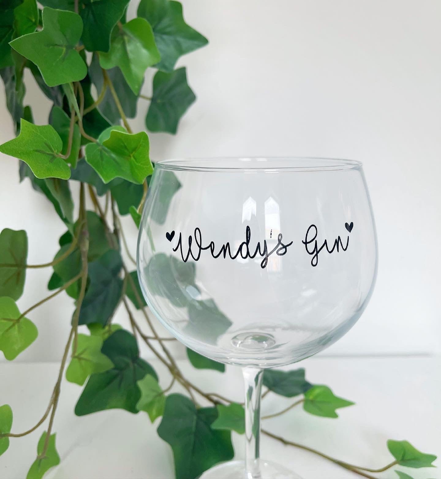 Personalised Gin Glass.