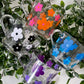 Retro Flower Glass Mug